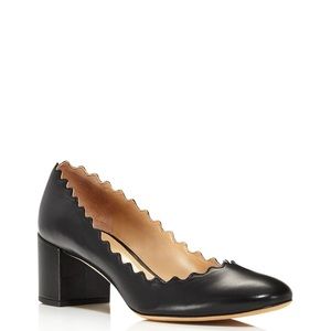 Chloe Scallop leather black Authentic Classic Pump